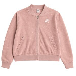 Nike Air Velour Zip-Up Jacket Women’s 3X Dusty Pink Plush | Embossed Logo